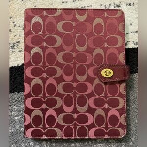 Coach Turlock iPad Case (Burgundy/Magenta)